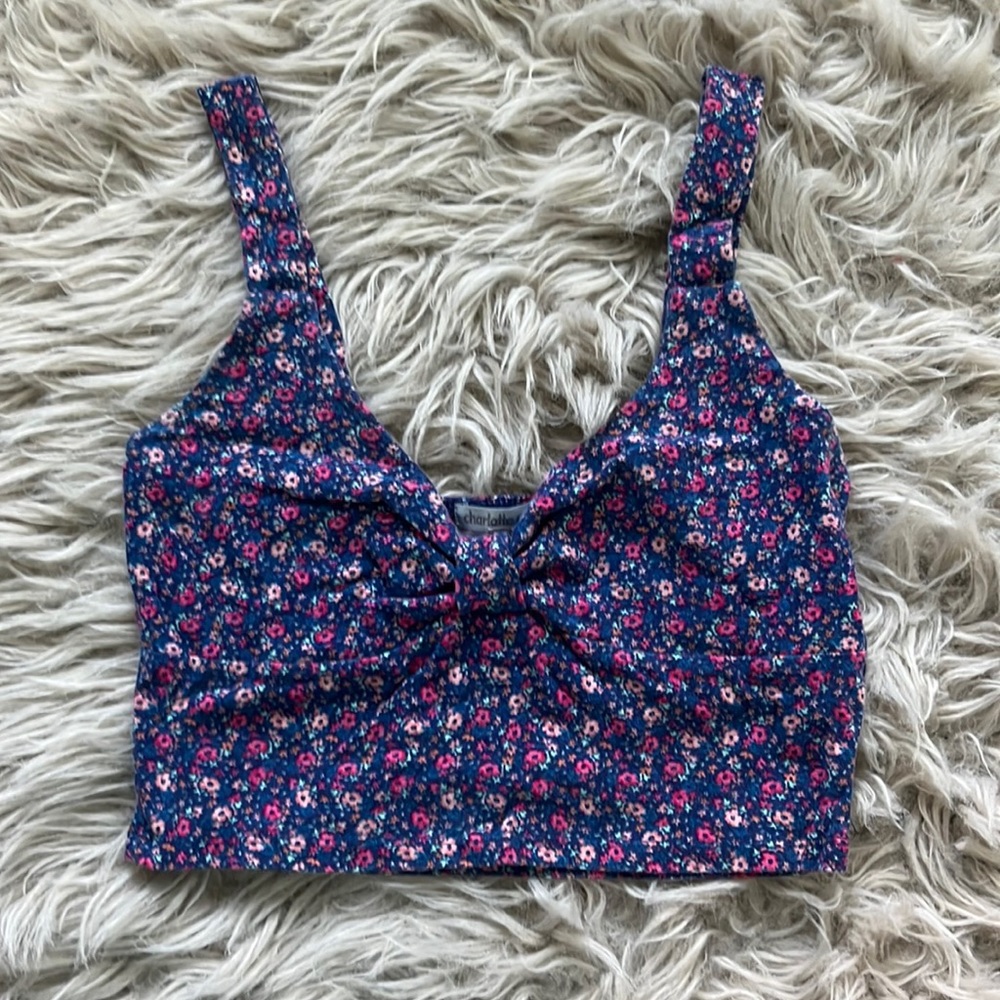 Charlotte Russe floral crop top